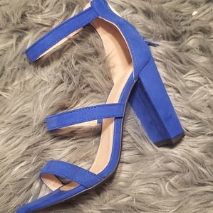 Electric blue heels